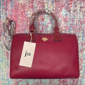 NWT JM Chic Red Satchel Bag